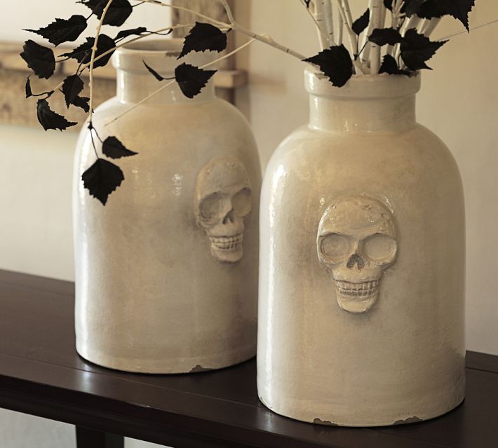 Skull Ceramic Vase $109 / Pottery Barn